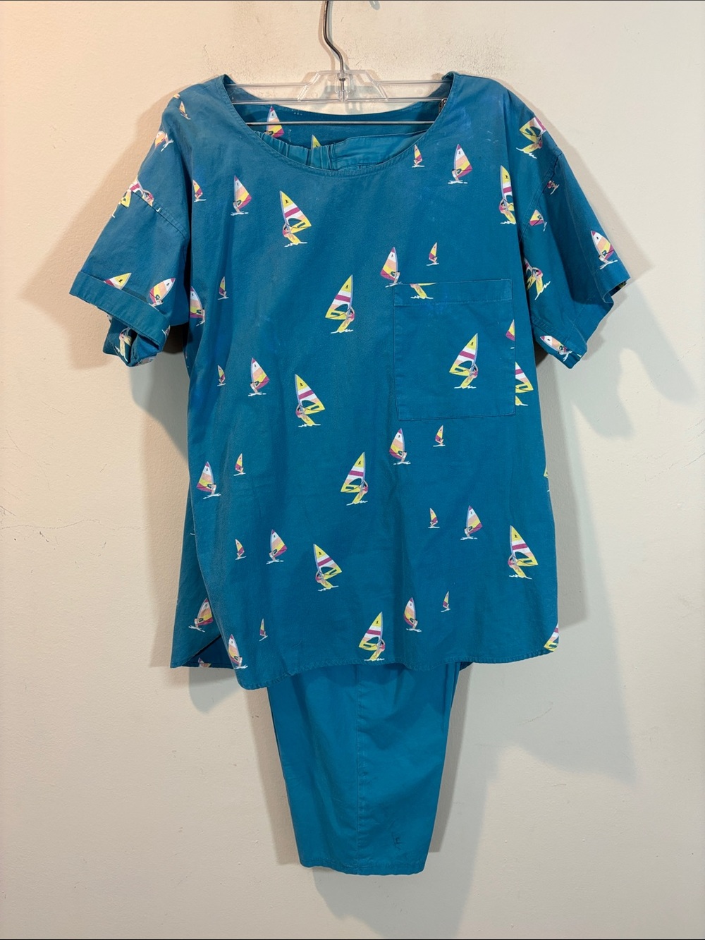 Vintage Cerulean Merona Matching Set with Pants and Shirt